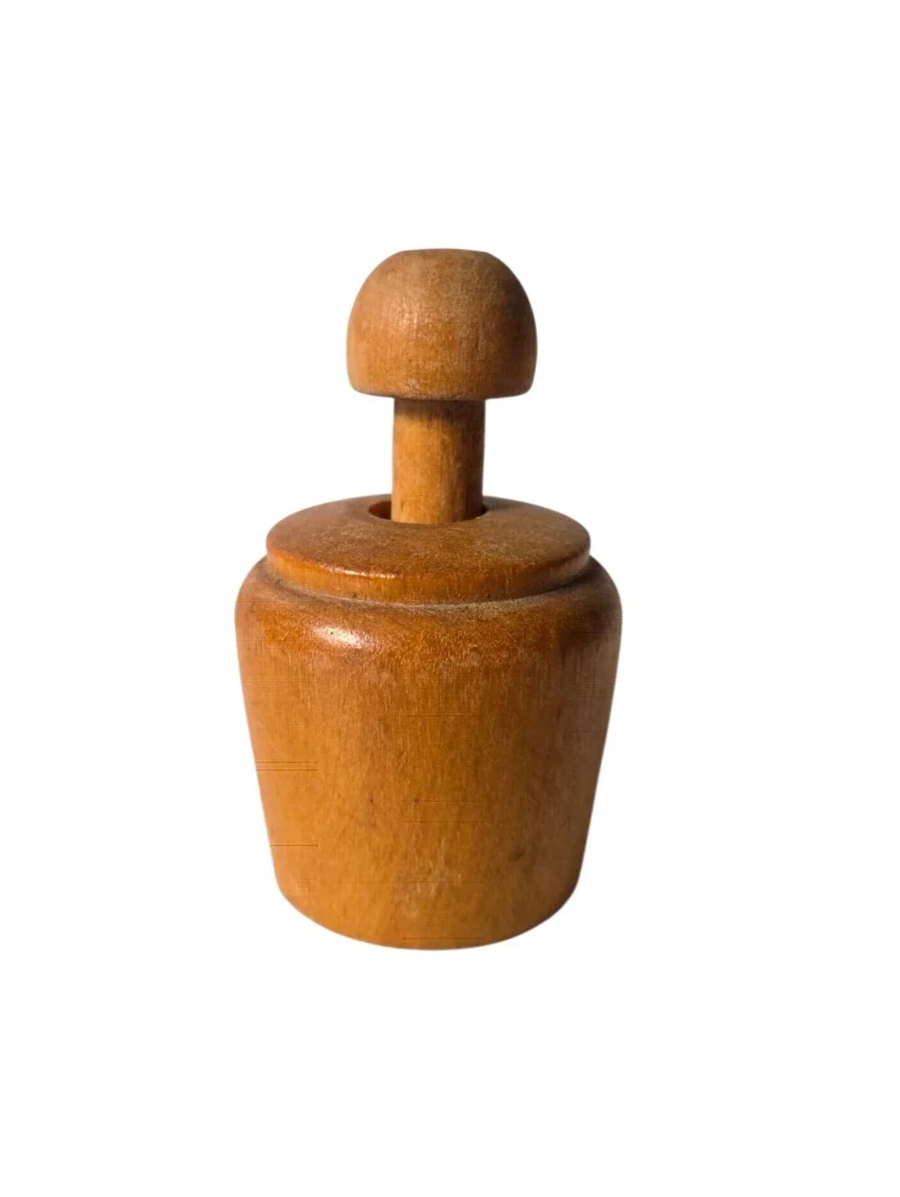 Vintage Butter Stamp Press Decorative Wooden Mold Agricultural Design Imprint